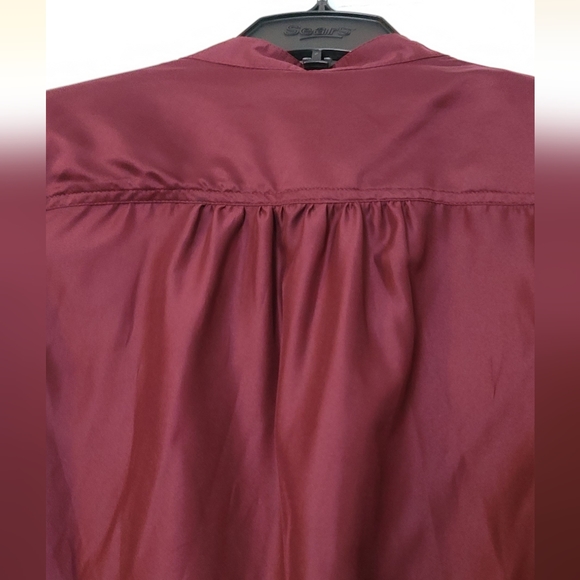 Maroon long sleeved blouse - Picture 8 of 10